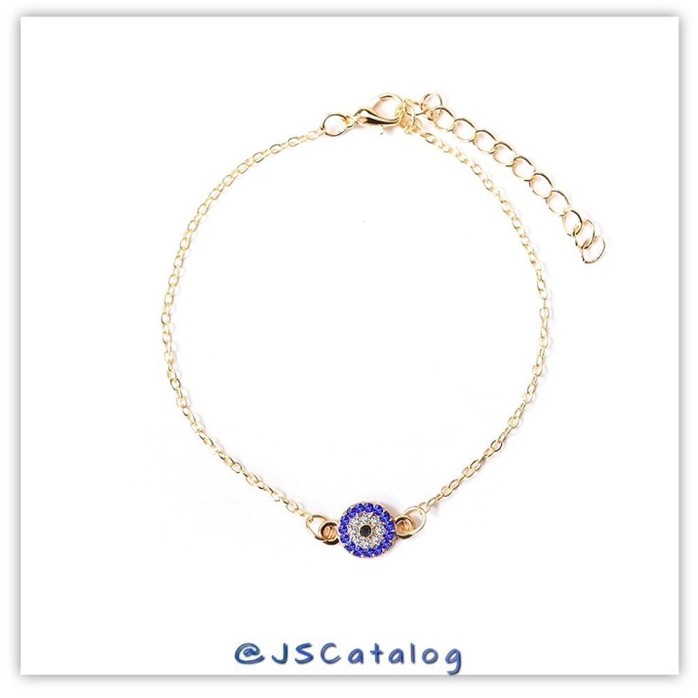 NEW High End CZ On Gold Plated Alloy Anklet - Picture 2 of 5